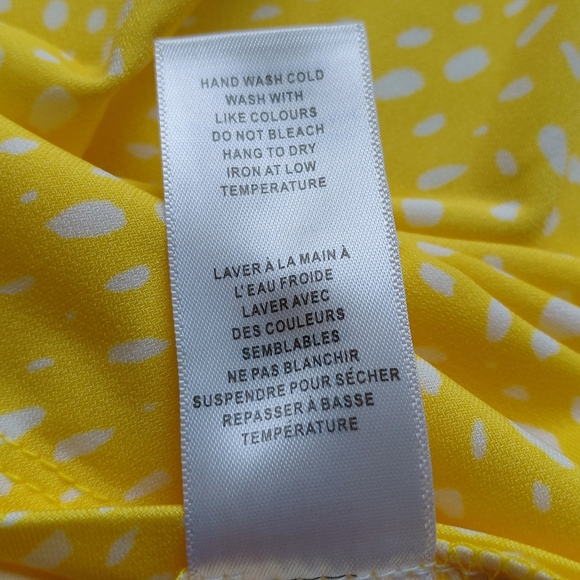 Cleo Yellow Polka Dot Ruffle Top - Picture 7 of 7